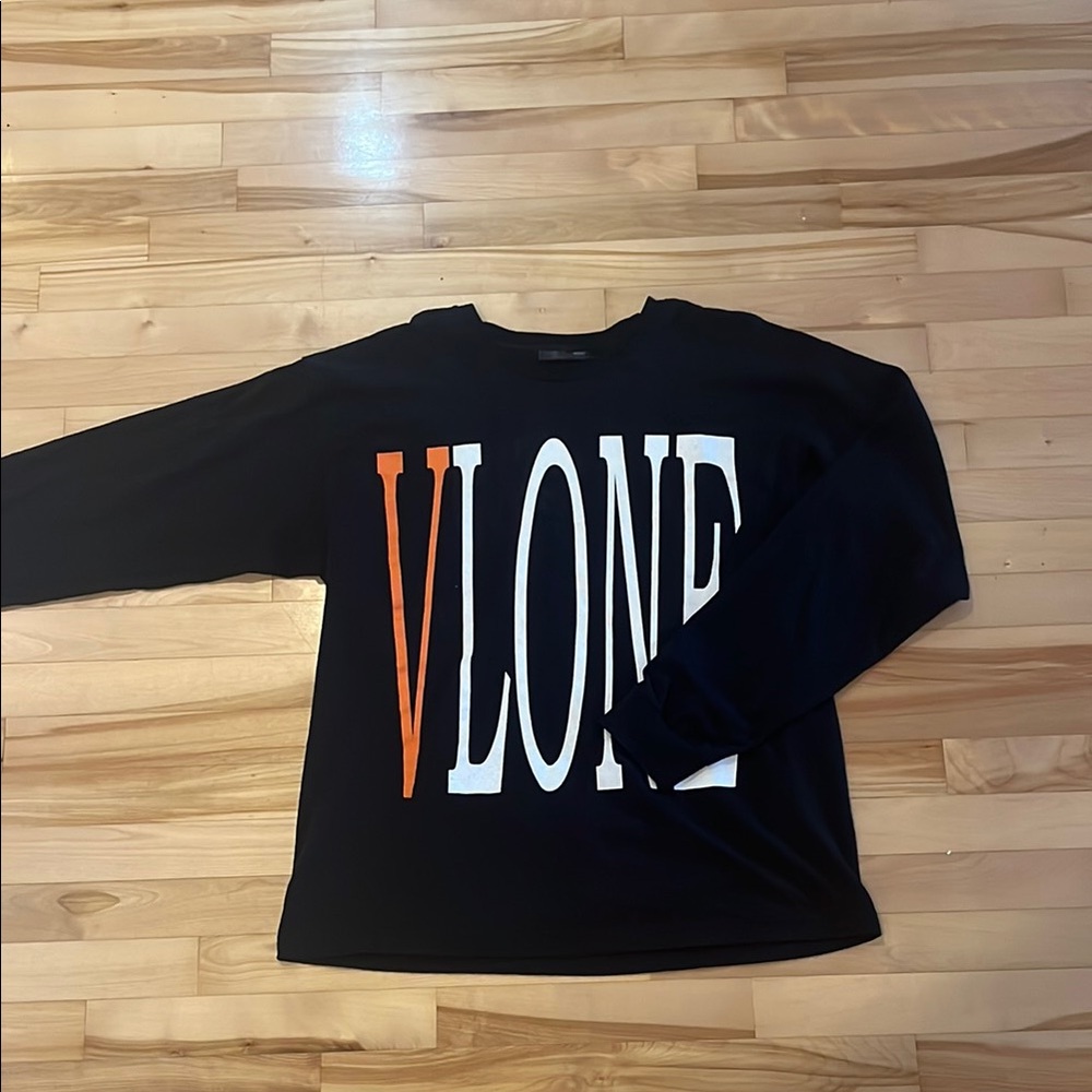VLONE Black and Orange Long Sleeve Tee